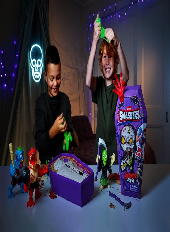 ZURU SMASHERS لعبة "بيت الرعب سماشرز" (زومبوصور) من إنتاج شركة زورو، لعبة تفاعلية، لعبة قابلة للتجميع للأطفال والمراهقين - Image 5
